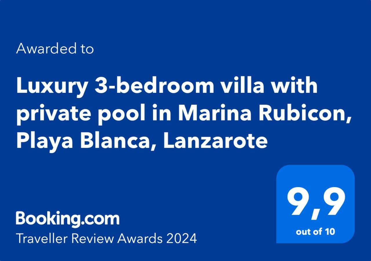 Luxury 3-Bedroom Villa With Heated Private Pool - In Marina Rubicon, Playa Blanca, Lanzarote Exterior photo
